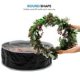 thumbnail image 6 of TACILIP Wreath Storage Bag, 36" Christmas Wreath Container Garland Holiday Storage Bags with Clear Window, Organizer, 6 of 6