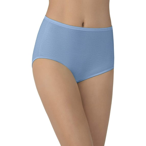 Vanity Fair Womens Body Shine Illumination Brief, 7, Pond