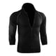 thumbnail image 1 of Ceisia Men Solid Color Sweatproof Breathable Long Gift Sleeve Casual Training Running Athletic Jacket Tops, 1 of 4