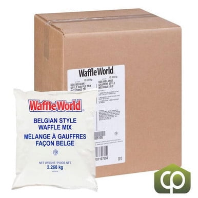 Waffle World Complete Waffle Mix 5 lb (6/Case) - 13.2 lbs