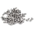 thumbnail image 1 of Unique Bargains M3 x 8mm Full Thread Button Head Socket Cap Screw Silver Tone 50 Pcs, 1 of 1