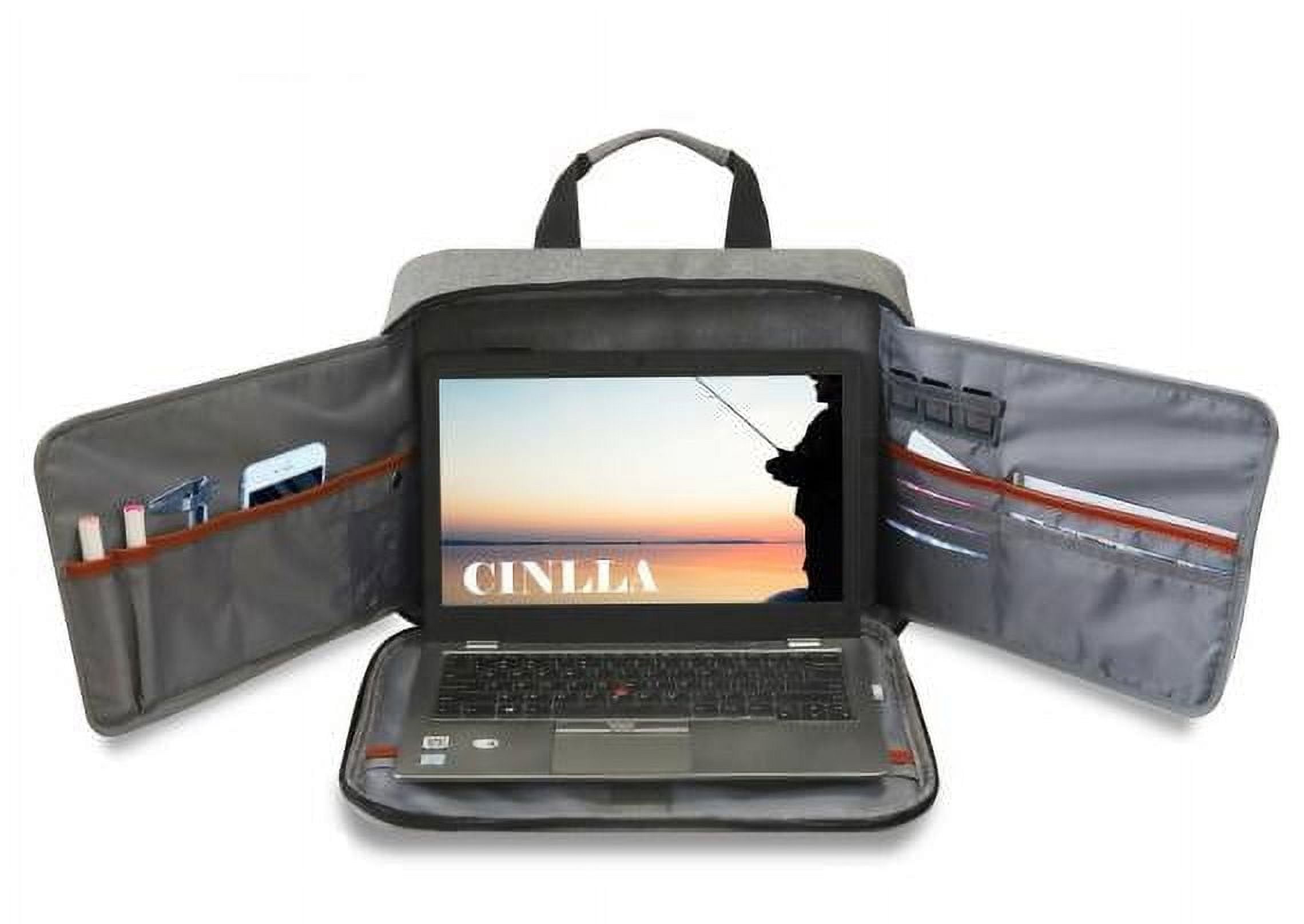 Versatile 15-16" Laptop Messenger Bag - Briefcase & Shoulder Bag for Men & Women, Grey, with Spacious Compartment for Large Laptops