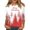 Red, variant on Merry Christmas Shirts Women Tree Graphic Print T Shirt 3/4 Sleeve Raglan Christmas Tee Tops Red L