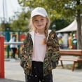 thumbnail image 5 of Xixirimido Pinecone Forest Camo Printed Hoodies for Girls Boys Zip Up Hoodie Sweatshirt Teen Lightweight Fall Winter Jacket Casual Long Sleeve Pullover Top for 6-8 Years, 5 of 7