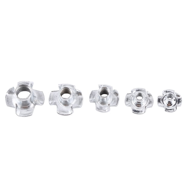 Tuerca en T de cuatro puntas 90 piezas de Acero al carbono M3/M4/M5/M6/M8 NikouMX