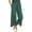 Green, variant on Hvot&aat Ladies' Fashionable Pants Casual Pleated Vintage Floral Embroidered Trousers Wide Leg Pants with Pockets