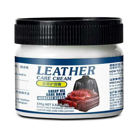 2 Pcs Leather Repair Gel for Burns Holes Rips - Lanolin Care Cream Restores Sofa Car Seats - Easy Glossy Finish - No Tools Needed - Vinyl Couch Maintenance Kit