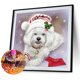 thumbnail image 2 of Kit de dibujo de taladro redondo completo hecho a mano para perro Snowland 5D DIY, pintura artesanal de diamante Likrtyny Arte deco, 2 of 8