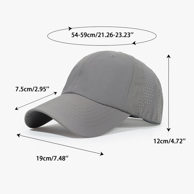 Men Women Waterproof Quick Dry Baseball Cap Run Hats Mesh  display picture 2