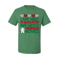 thumbnail image 2 of I Just want to Make Stuff and Watch Christmas Movies Ugly Christmas Sweater Men's Graphic T-Shirt, Kelly, X-Large, 2 of 3