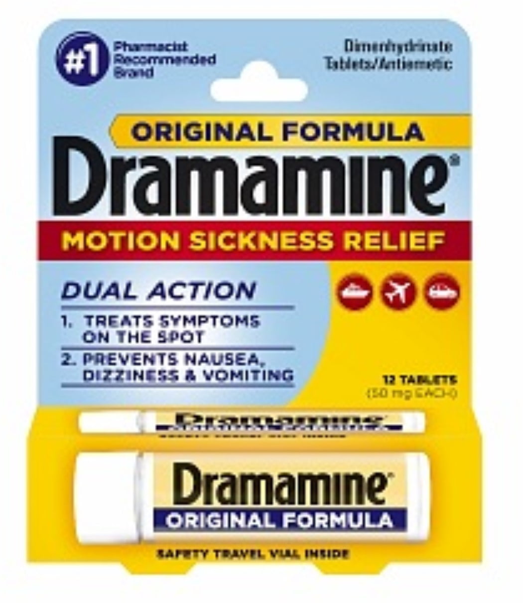 Dramamine Motion Sickness Relief, Original Formula, Tablets 12 ea (Pack