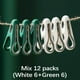thumbnail image 5 of Pinzas de plástico con resorte resistente | Revestimiento de goma antihuellas para prendas delicadas | Pinzas resistentes al viento para sábanas y calcetines | Paquete de 12 pinzas para secar ropa, 5 of 5