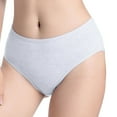 thumbnail image 2 of Panties for Women,Fashion High Waist Underwear Solid Color Comfortable Briefs Panties,Womens Underwear,White,L, 2 of 5