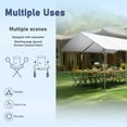 thumbnail image 6 of Summit Living 12 x 20 ft Portable Carport with Adjustable Height from 9.1 to 9.8 ft, Heavy Duty Car Canopy Storage Shelter, 8 Legs, White, 6 of 9