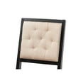 thumbnail image 4 of Baxton Studio Gideon Modern and Contemporary Sand Fabric Upholstered and Dark Brown Finished Wood 2-Piece Bar Stool Set, 4 of 7