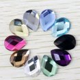 thumbnail image 3 of U8MO 10~25mm Flatback Teardrop Crystal Glass Faceted Cabochons Rhinestones Craft Lot-Green-10x14mm (20pcs), 3 of 3