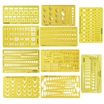 Traceease Multi,Pattern Jewelry Template For Rings- Stones- Diamond Size & Weight Estimator Drafting Tools Stencils- Pack of 10 Pieces