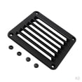 thumbnail image 1 of 2 Piezas De Ventilación De Plástico Negro Con Celosía ABS De 5-1 / 2 "x 4-7 / 8" Para Embarcación, 1 of 5