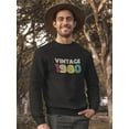 thumbnail image 2 of Vintage Of The 1980's Sweatshirt Men -Image by Shutterstock, Male XX-Large, 2 of 4