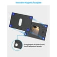 thumbnail image 4 of 6 Pack LED Horizontal 5CCT Step Lights, Replaceable Magnetic Faceplat Indoor Stair Light, Dimmable, Black, 4 of 8