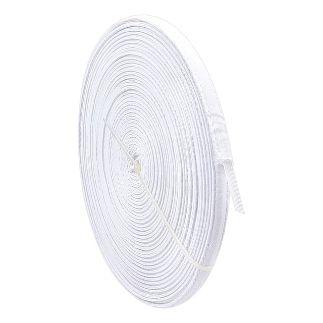 Plastic Shaper Pipings with Cotton Cloth Outsourcing Garment Accessories White 10mm 12 yards/roll