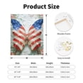 thumbnail image 2 of Sikiie Patriotic Butterfly Floral Print Canvas Decorative Hanging Painting, Anti-shrinkage Hanging Frame, Suitable for Home, Office Wall Decorations, 2 of 6