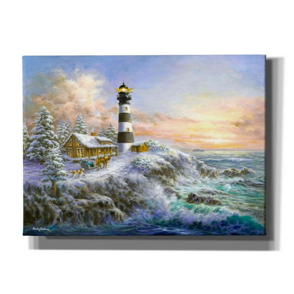 Epic Graffiti 'Winter Majesty' by Nicky Boehme, Canvas Wall Art, 54"x40"