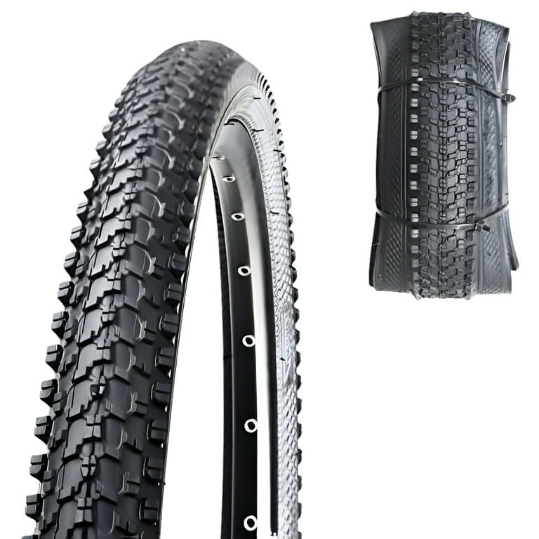 MOHEGIA 26x1.95 Inch Folding Mountain Bike Tire Black Sidewall Durable Quiet Walmart