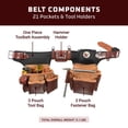 thumbnail image 3 of Cinturón para herramientas Occidental Leather Adjust-to-Fit Pro Framer, 21 bolsillos, 3 of 6