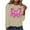 Beige##1, variant on Jsaierl Breast Cancer Shirts for Women Pink Ribbon Graphic Tees Funny Long Sleeve Tops Plus Size Tunic Blouses Breast Cancer Warrior T Shirts