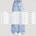 thumbnail image 3 of UAYOTSE Girls Wide Leg Washed Denim Jeans Elastic Back Waist All Over Fruit Embroidery Loose Baggy Trousers,Sizes 7-8 Years, 3 of 7