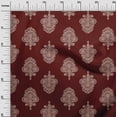 thumbnail image 2 of oneOone Cotton Silk Fabric Leaves & Floral Block Print Sewing Fabric BTY 42 Inch Wide, 2 of 4