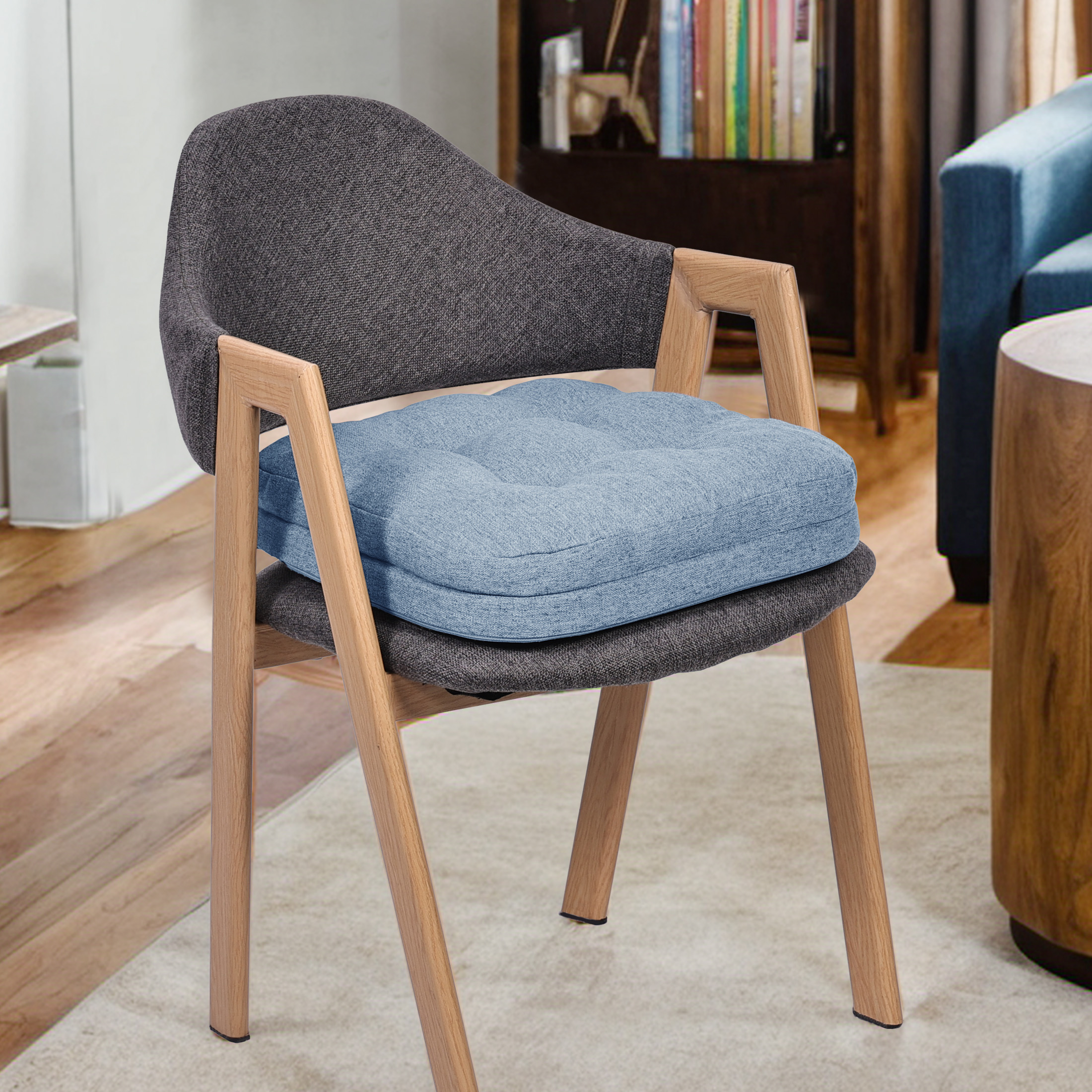Baibu Chair Cushions for Dining Chair Set of 4, Blue