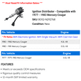 thumbnail image 2 of Ignition Distributor - Compatible with 1977 - 1983 Mercury Cougar 1978 1979 1980 1981 1982, 2 of 2