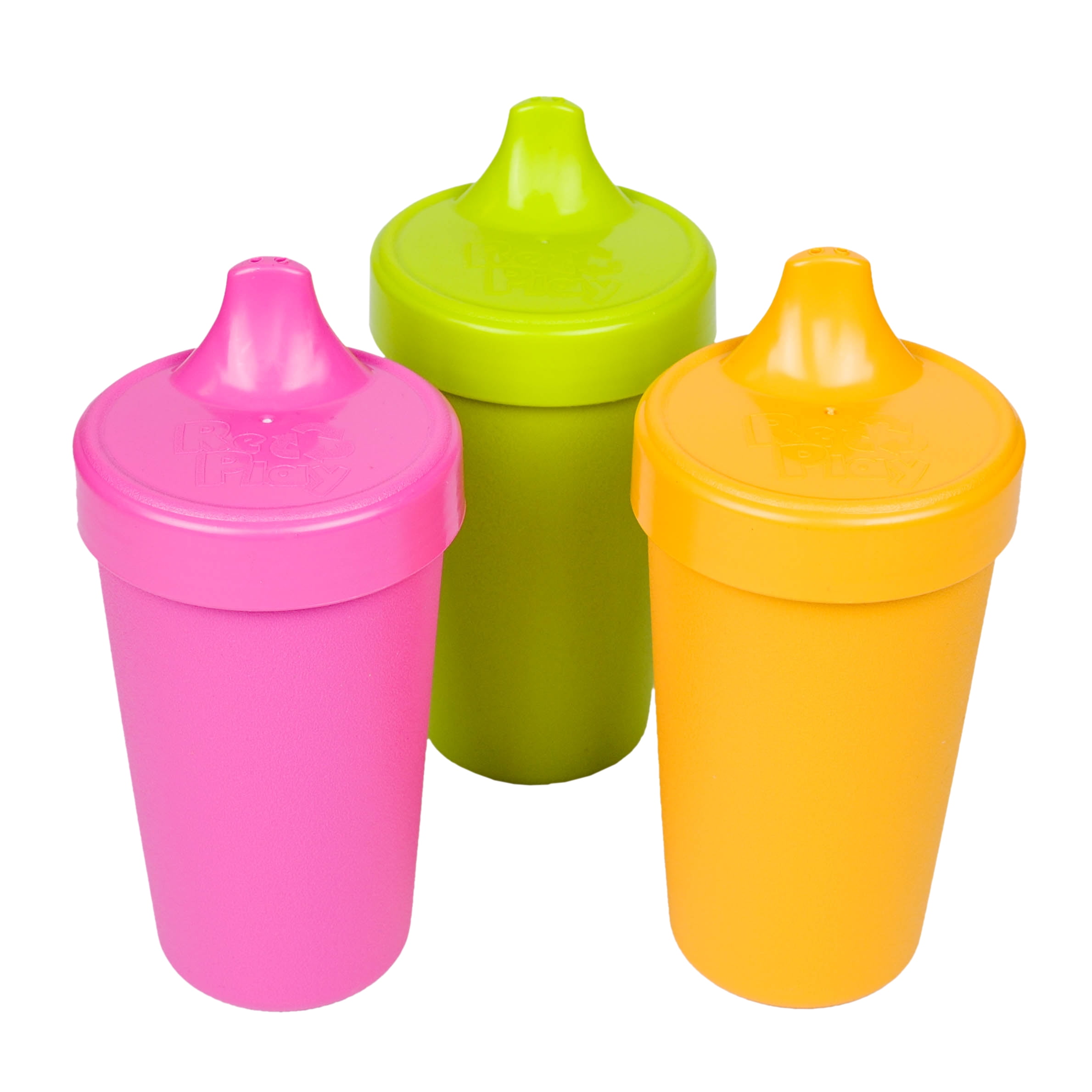 RePlay Made in The USA 3pk No Spill Sippy Cups for Baby, Toddler, and