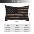 thumbnail image 2 of Fuzoiu American Flag with Desert Camouflage Print Pillow Case with Hidden Zipper,Pillow Covers,Soft and Comfortable Pillowcase-20"x30", 2 of 6