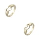 thumbnail image 2 of Guardurnaity Anillo de apertura Ajustable Boda Elegante Joyería exquisita Aleación de zinc Moda Compromiso Decoración Amistad Regalo Oro Oro 2piezas, 2 of 6
