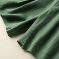 thumbnail image 7 of Summer Clearance! Zpanxa Womens Shorts Casual Women Loose Fitting High Waisted Linen Wide Leg Long Pants Appear Slim and Color Pants Green 3XL, 7 of 7
