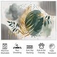 thumbnail image 4 of Area Rugs, Abstract Palm Leaf Gold Foil Rug Home Modern Carpet, Painted Style Carpet Non-Slip Carpets Rectangle Rug For Living Room, Bedroom, Office And Indoor Decoration, 4 of 7