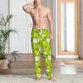 thumbnail image 2 of Fuzoiu Green Apple Print Men's Pajama Pants,Lounge Pants for Men,Lounge PJ Bottoms,Sleepwear Pants with Drawstring Pockets -Medium, 2 of 6