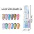 Universal Rainbow Cat Eye Gel Polish Holographic Cat Eye Nail Polish