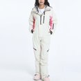 thumbnail image 2 of HAPIMO Women's One Pieces Ski Suits Jumpsuits Winter Outdoor Waterproof Snowsuits for Outdoor Snow Ski Sports Outwear White L, 2 of 7