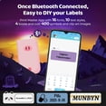 thumbnail image 3 of Portable Labeler Bluetooth Bear Label Maker, Wireless Mini Thermal Label Printer, Name Price Expiration Date Sticker Tags Printer for Home Office and Store Organization-Pink, 3 of 6