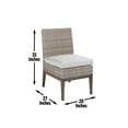 thumbnail image 6 of Steve Silver Marina Gray Aluminum Patio Side Chair, 6 of 12
