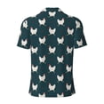 thumbnail image 3 of Vsdgher Funny Chicken Print Men's Short Sleeve Stretch Polo Shirt, Moisture-Wicking Performance Polo Shirt, 3 of 8
