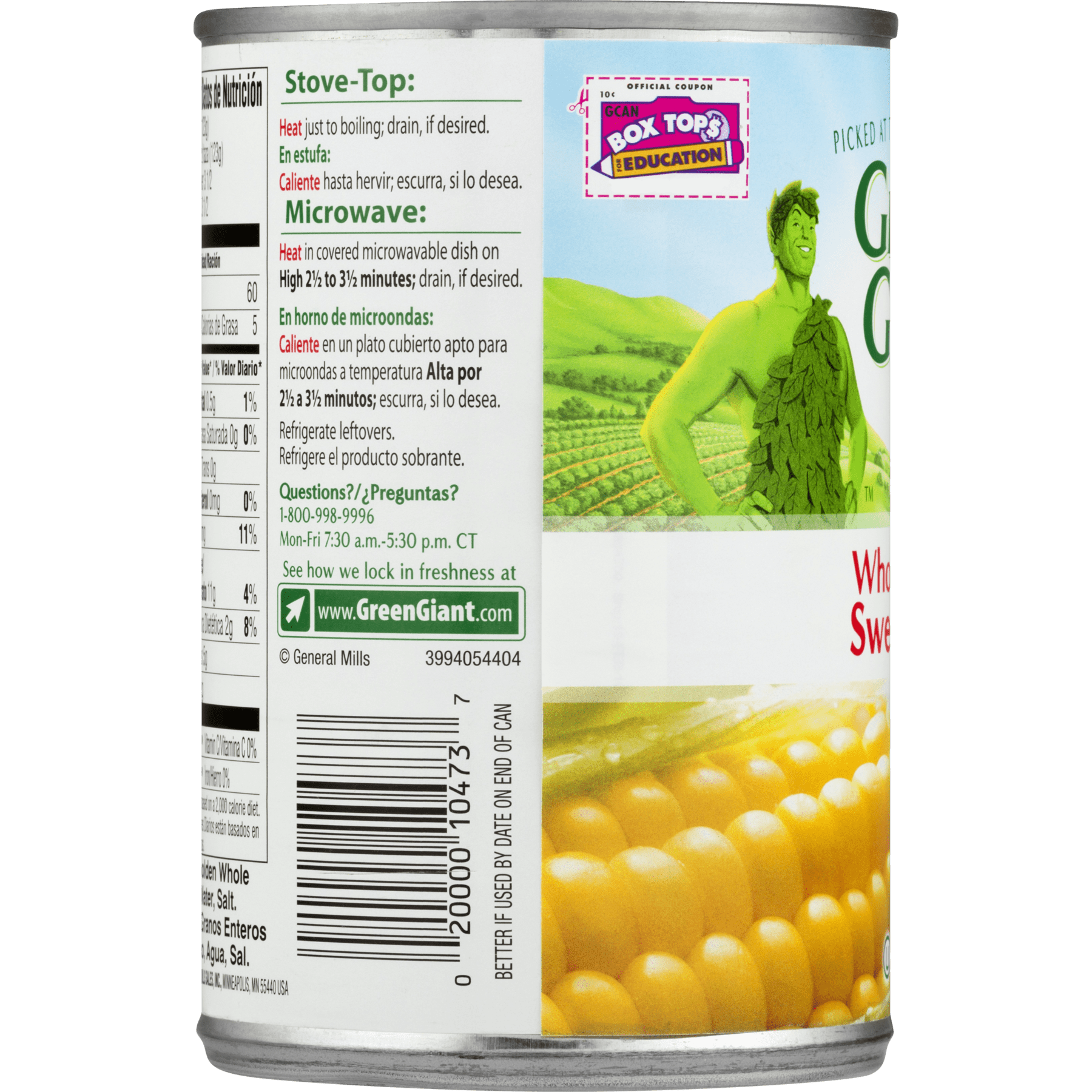 30 Can Of Corn Nutrition Label Labels Design Ideas 2020