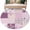 Purple Pink, variant on Area Rug for Living Room, Spring Floral Non-Slip Indoor Large Carpet for Bedroom/Dining Room, Yellow Flowers Botanical Patchwork Grid Bohemia Washable Low-Profile Floor Runner Rugs - 5 x 7 Ft