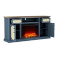 thumbnail image 3 of FESTIVO Rustic TV Stand with Fireplace for up to 65" TVs - Navy, 3 of 10