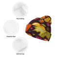 thumbnail image 3 of Zufioo Autumn Harvest Pumpkin Joy Print Adult Knitted Hat, Unisex Cuffed Brimless Ski Hat, Suitable for Autumn and Winter, 3 of 6
