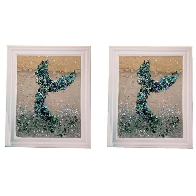 Juego de Arte en Vidrio Oceánico, Adecuado para Ensamblaje de Bricolaje para Adultos, Decoración del Hogar con Temática Oceánica, de
